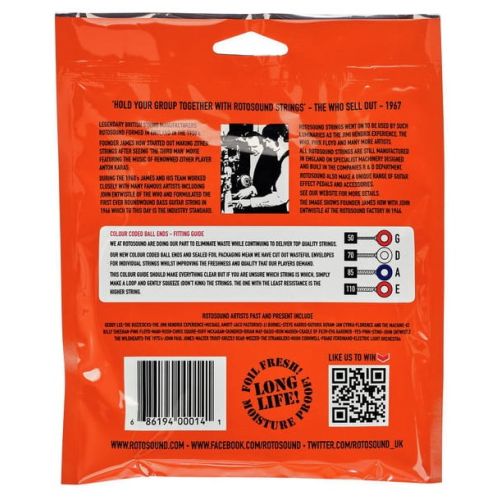 ROTOSOUND RS66LE-Detrás