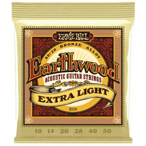 ERNIE BALL EARTHWOOD EXTRA LIGHT 80/20 BRONZE 2006