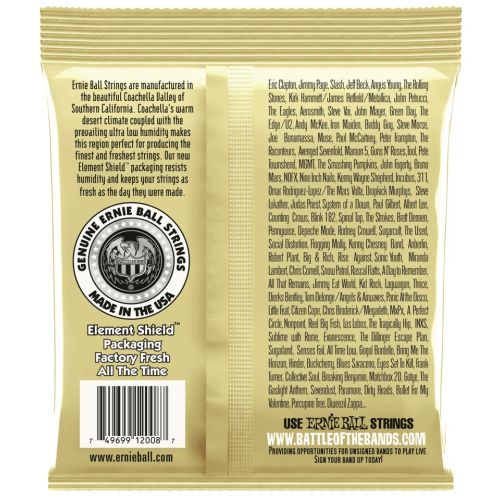 REVERSOERNIE BALL EARTHWOOD ROCK AND BLUES 80/20 BRONZE 2008