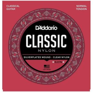 D'ADDARIO® Classic EJ-27N Encordadura de Nylon para Guitarra Clásica