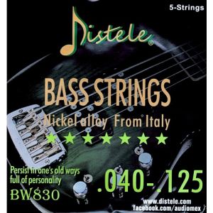 DISTELE® BW830 Encordadura para Bajo Eléctrico de 5 Cuerdas Calibre .040-.125