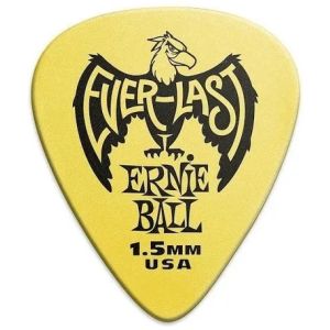 ERNIE BALL® Everlast 1.50mm 9195: Plumilla para Guitarra Amarilla