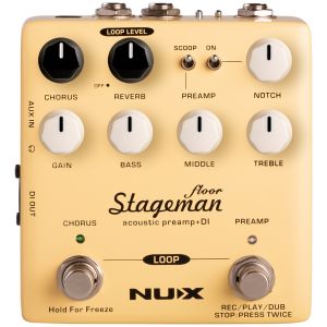 NUX® Stageman Floor (NAP-5) Pedal de Preamp c/FX y Looper