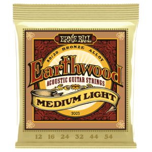 EARTHWOOD™ ERNIE BALL® 2003 Encordadura para Guitarra Acústica