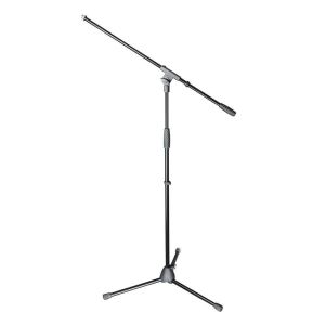 Adam Hall S 5 BE: Pedestal para Micrófono con Boom y Base de Trípode en Acero