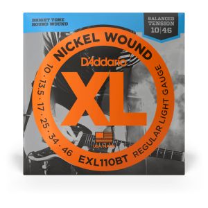 D'ADDARIO® NICKEL WOUND EXL110BT Encordadura para Guitarra Eléctrica Calibre 10-46