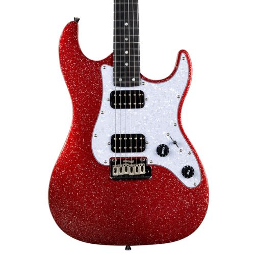 JS500 ROJA SPARKLE GUITARRA ELECTRICA FRENTE