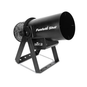 CHAUVET DJ® Funfetti Shot: Lanzador de Confetti c/Control Remoto Inalámbrico y DMX