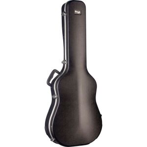 STAGG® ABS-W 2 Estuche Rígido para Guitarra Acústica Exterior de ABS Interior Terciopelo