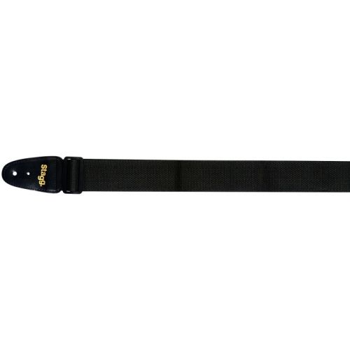 stagg-bja006bk-2-inch-nylon-black-guitar-strap
