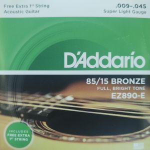 D'ADDARIO® EZ-890-E Encordadura para Guitarra Acústica