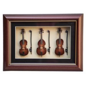 MR. MÚSICO® FVBC - Cuadro con Instrumentos de Cuerda 3D