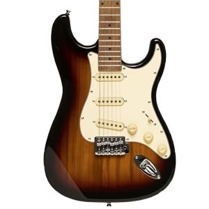 STAGG® SES-55 SNB  - Guitarra Eléctrica Terminado Sunburst Alto Brillo