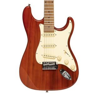 STAGG® SES-55 STFR RED  - Guitarra Eléctrica Terminado See through Fiesta Red (o Transparent Red)