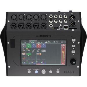 ALLEN & HEATH® CQ-12T: Mezcladora Digital Ultra-Compacta • 12 Entradas y 8 Salidas • Pantalla Táctil y Wi-Fi