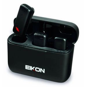 EIKON® TWINSTREAM: Sistema Digital con 2 Micrófonos Lavalier Inalámbricos para Celular