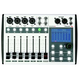 PROEL® DIGIPAD8: Mezcladora Digital de 8 Canales • Faders Motorizados • Touch • Control Inalámbrico