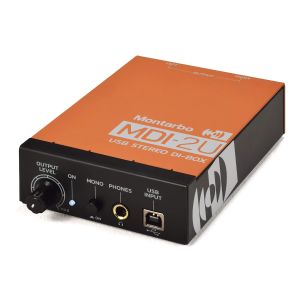 MONTARBO® MDI-2U: Caja Directa Interfaz USB Estéreo c/2 Salidas XLR