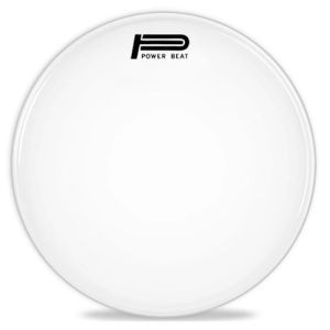 Power Beat UK-0206-BA: Parche para Batería 6 Pulgadas Blanco Liso