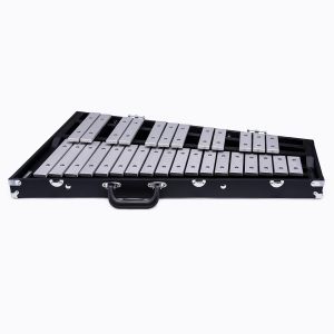 Majestic B3525A: Glockenspiel de Concierto de 2.5 Octavas con Barras de Aluminio y Estuche de Madera