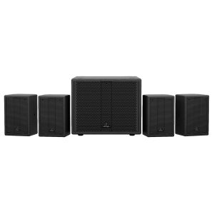Behringer SAT 1004 Bundle: Sistema de Audio 2.1 con Subwoofer Activo y 4 Altavoces Pasivos