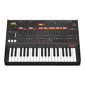 Behringer ODYSSEY: Sintetizador Analógico con 37 Teclas VCOs Duales, VCFs Multimodo de 3 vías, Secuenciador de 32 Pasos, Arpegiador y Efectos Klark Teknik