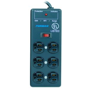 Furman SS-6B: Acondicionador de Energía Multicontactos 6 Salidas con Protección contra Sobretensiones y Filtro EMI/RFI