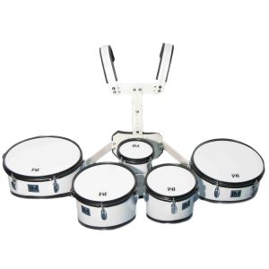 LM Drums QA-05 Concert: Multitenor con 5 Tambores de 6, 8, 10, 12 y 13 Pulgadas Color Blanco