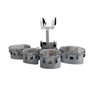 Lm Drums QAZ-04: Multitenor con 4 Tambores de 8, 10, 12 y 13 Pulgadas Color Blanco