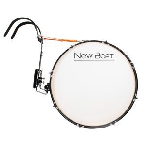 New Beat NB-MABD24 BLK: Bombo de Marcha 24 x 12 Pulgadas Negro